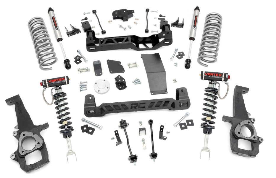 6" Vertex Adjustable Coilover Lift Kit Shocks 12-21 Ram 1500 4WD - Click Image to Close